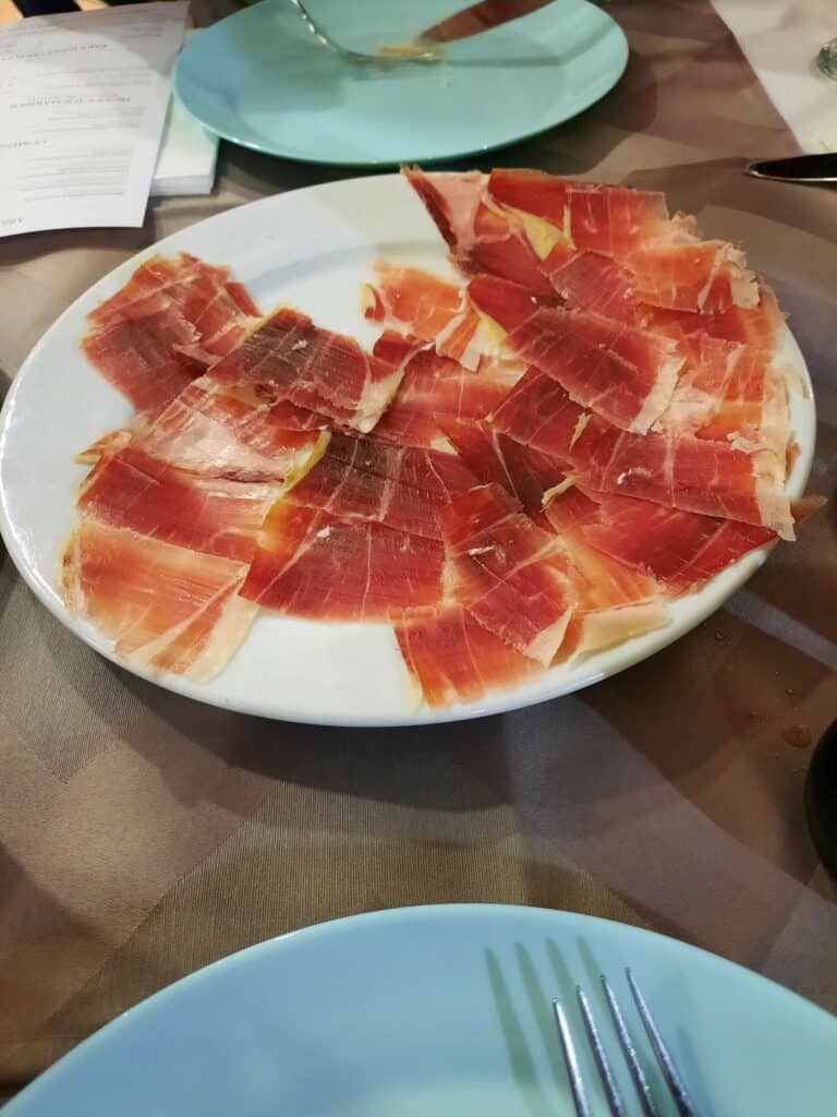 Iberian ham in spain